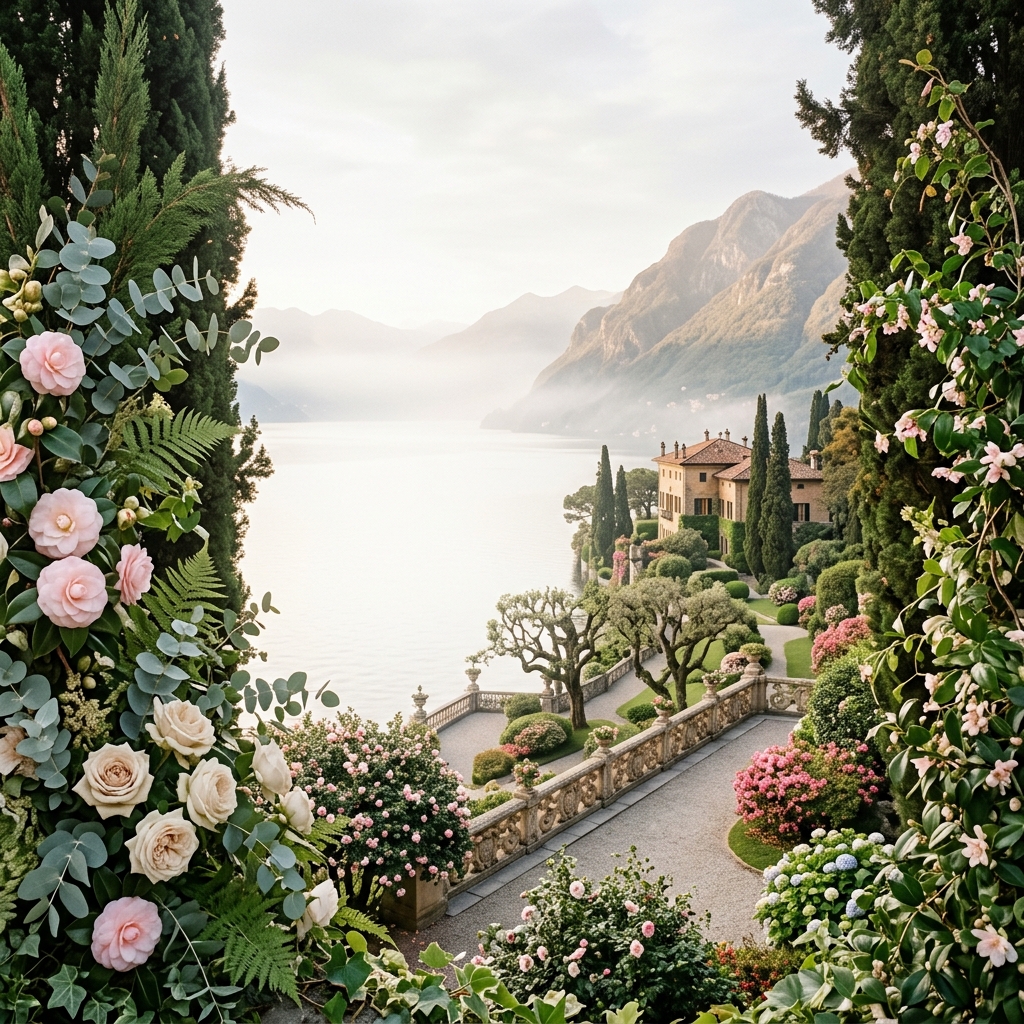Lake Como concept background